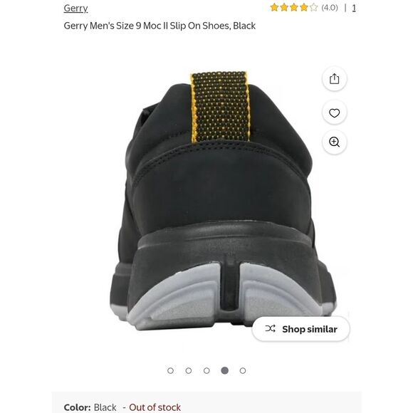Gerry Weber Black Slip-On Casual Sneakers with Gray Outsole main image 6